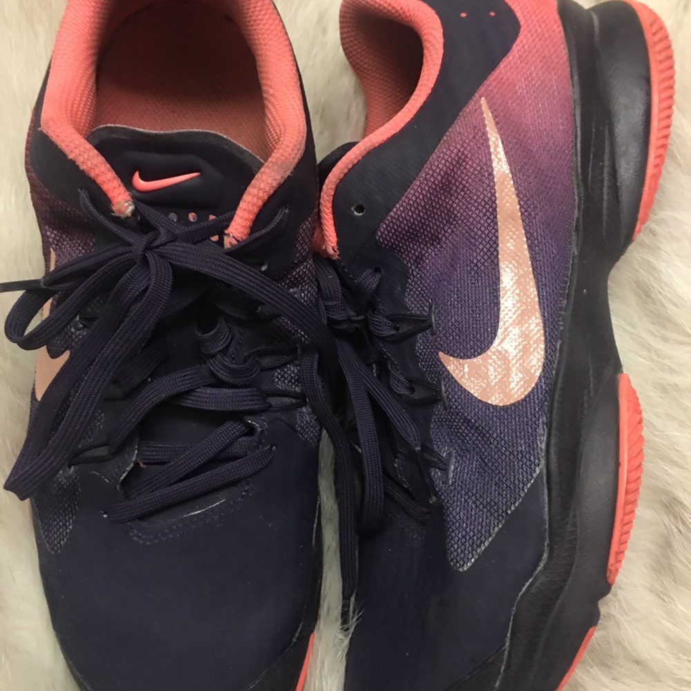 Purple & orange Nike sneakers